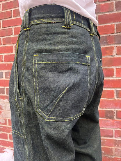 Dart Pocket Fatigue Pant - Turmeric Dyed Denim