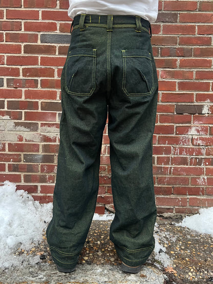 Dart Pocket Fatigue Pant - Turmeric Dyed Denim
