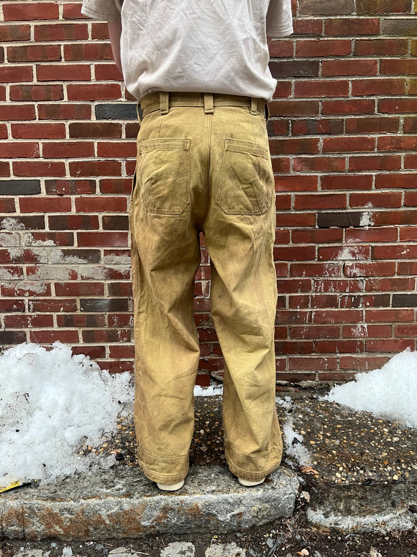 Dart Pocket Fatigue Pant - Turmeric, Rust, & Persimmon Dyed Denim
