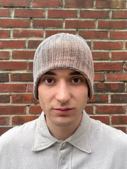 Watch Cap - Black Tea + Rust W/ Persimmon Dip