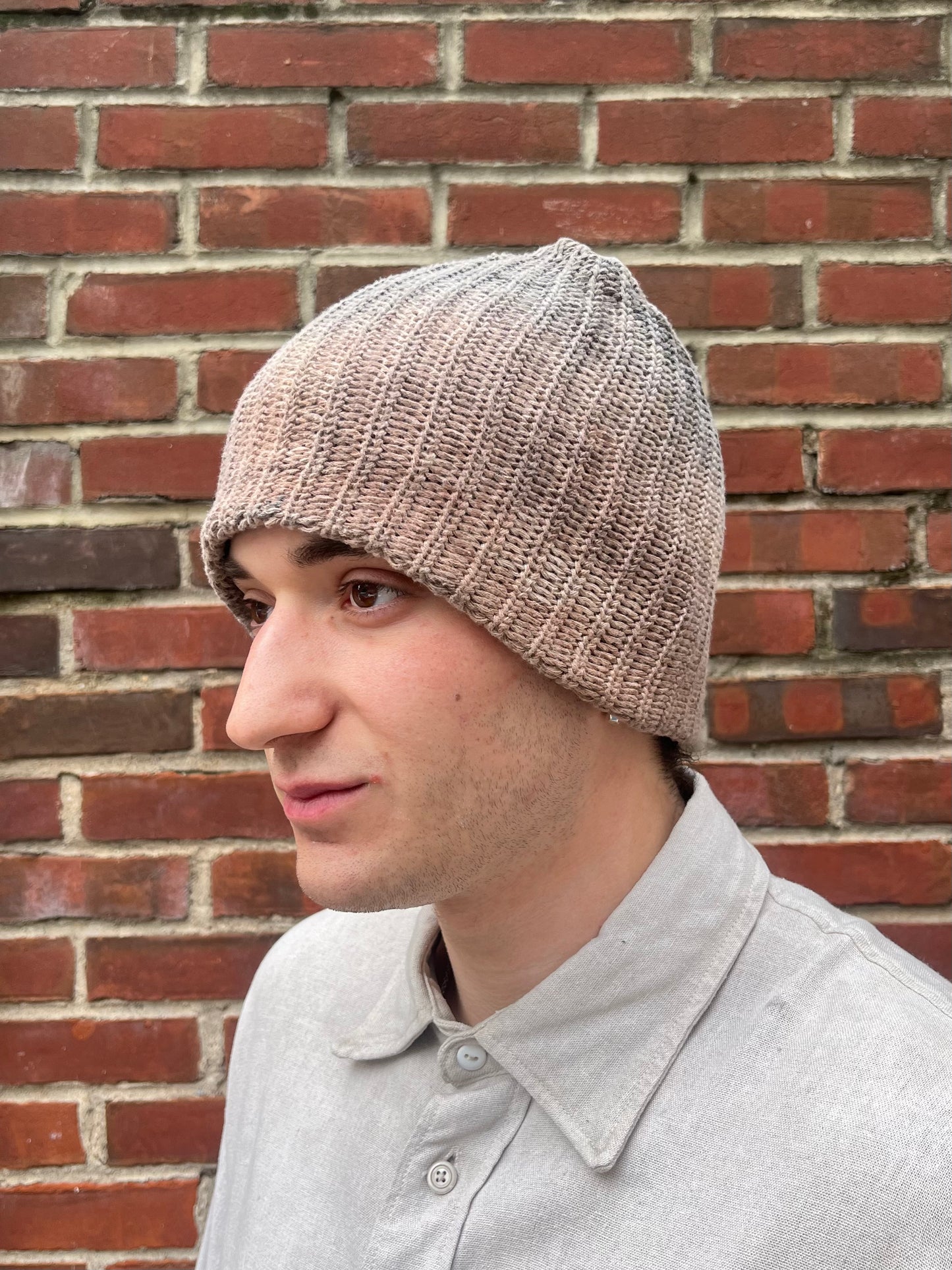 Watch Cap - Black Tea + Rust W/ Persimmon Dip