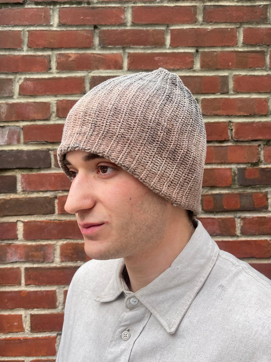 Watch Cap - Black Tea + Rust W/ Persimmon Dip