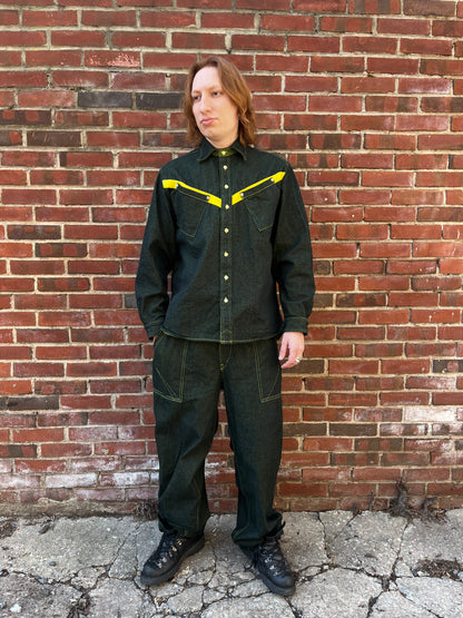 Slant Pocket BD Shirt - Turmeric Dyed Denim