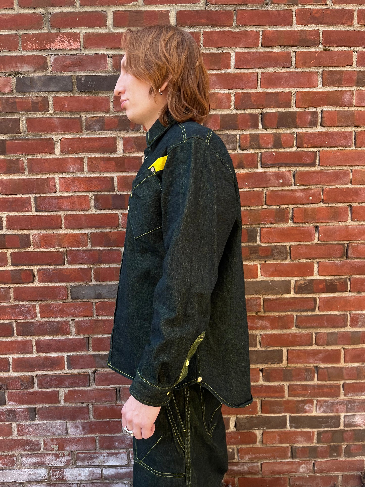 Slant Pocket BD Shirt - Turmeric Dyed Denim