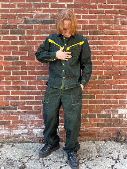 Slant Pocket BD Shirt - Turmeric Dyed Denim